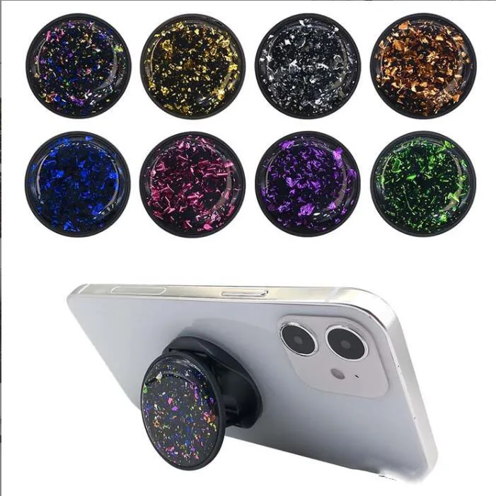 Fold Ring holder socket cute glitter Phone Stand for mobile smartphone Expanding finger holders grip